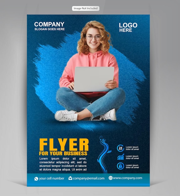 Modelo de design de folheto de negócios corporativos