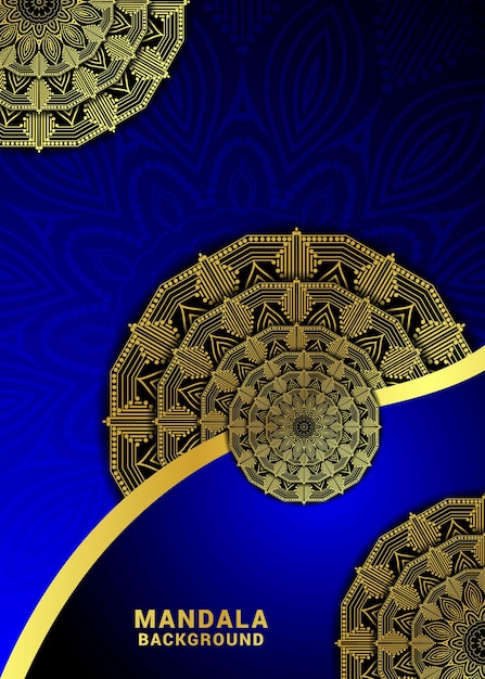 Modelo de design de fundo de mandala colorida