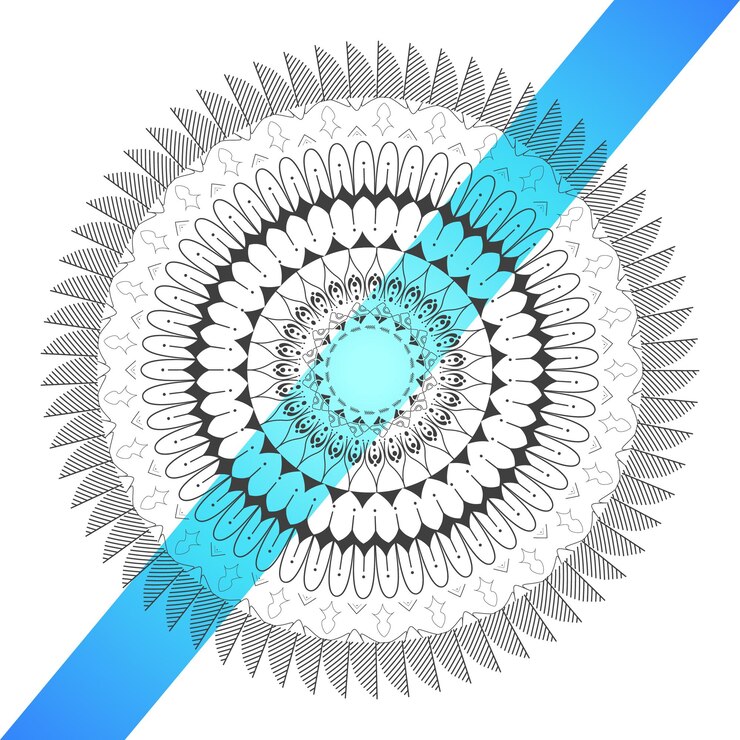 Vetor modelo de design de fundo de mandala decorativa de luxo criativo colorido vetor premium