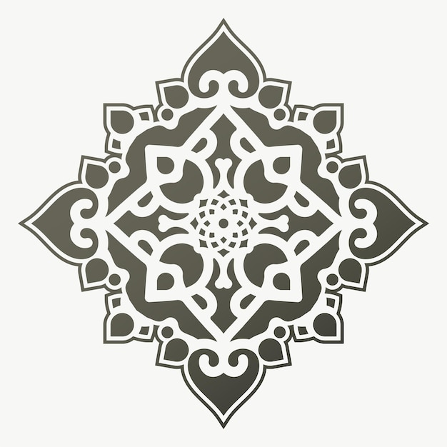 Modelo de design de fundo plano de mandala