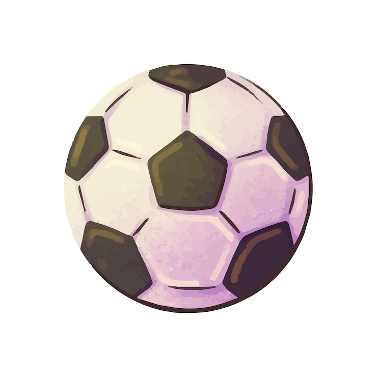 Vetor modelo de design de ícone de bola de futebol em fundo branco