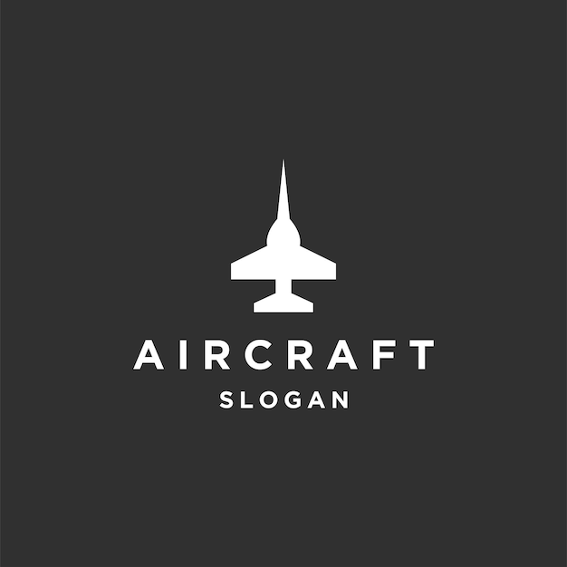 Modelo de design de ícone de logotipo de aeronave