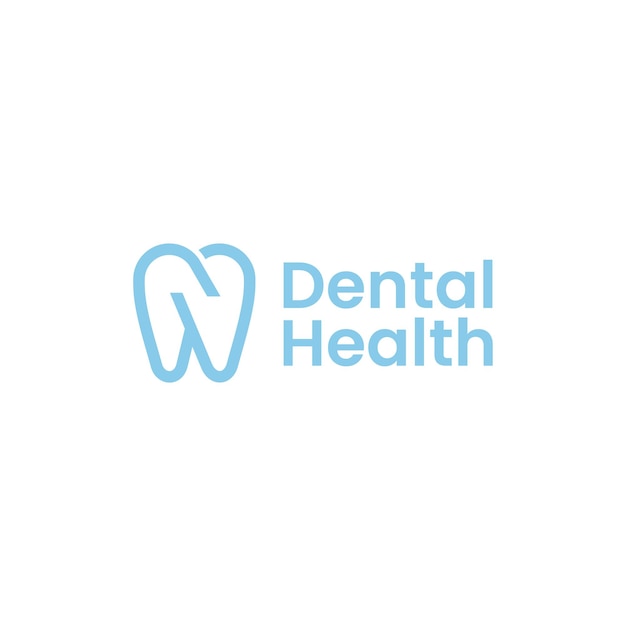 Modelo de design de ícone de logotipo de clínica de saúde dental