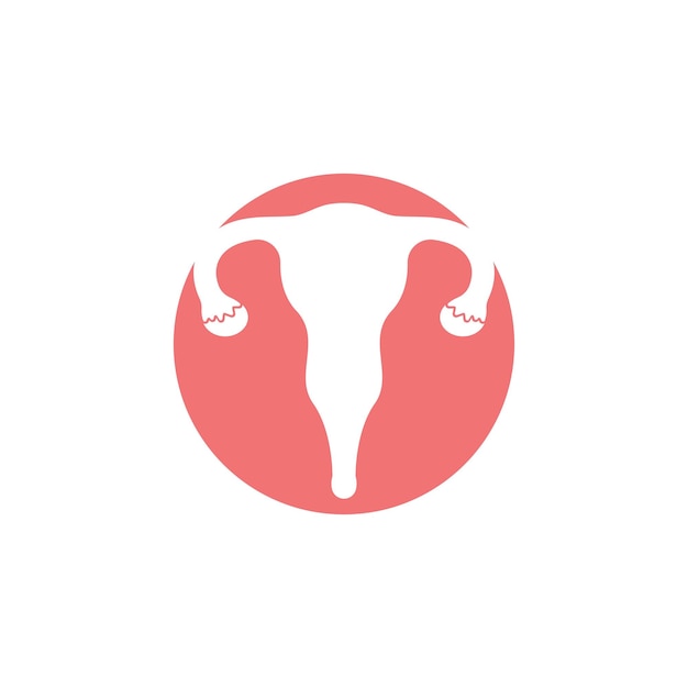 Modelo de design de ilustração vetorial de ícone de reprodução feminina