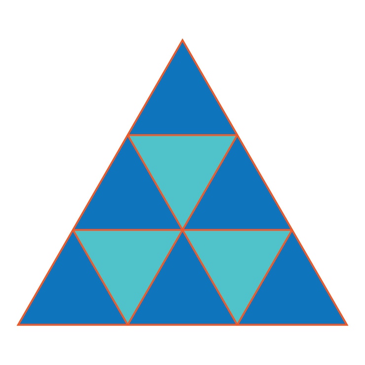 Vetor modelo de design de ilustração vetorial de ícone de triângulo