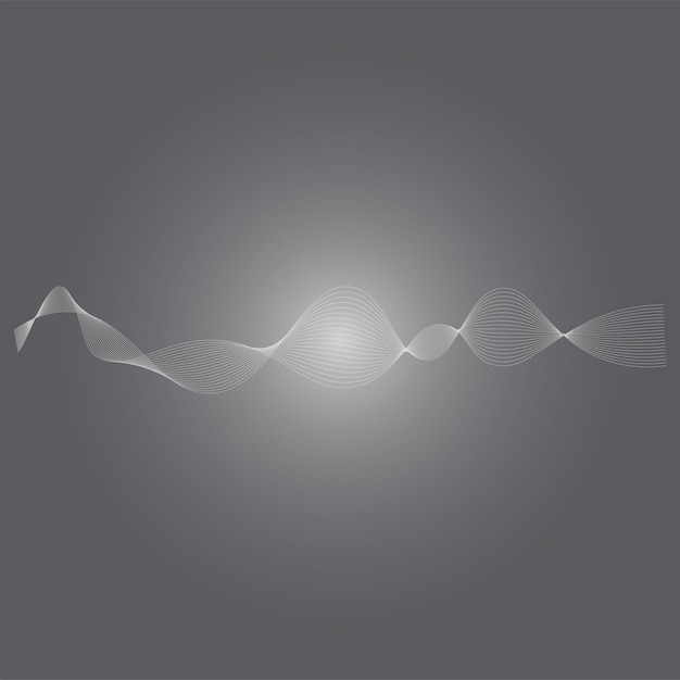 Modelo de design de ilustração vetorial de logotipo de ondas sonoras equalizador