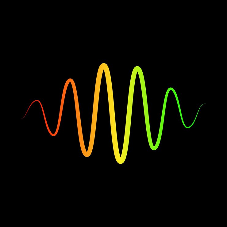 Vetor modelo de design de ilustração vetorial de ondas sonoras