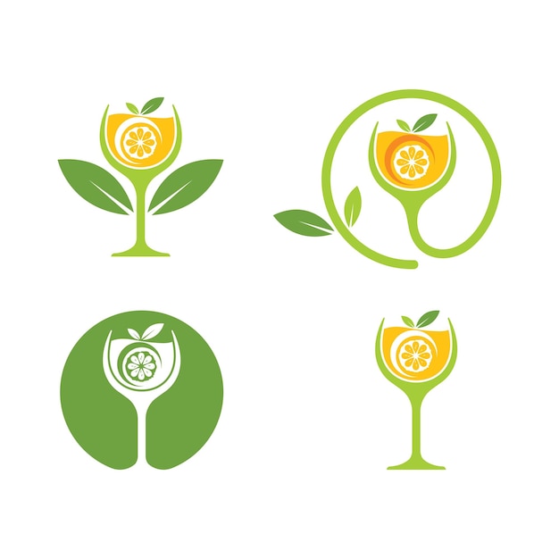 Modelo de design de ilustração vetorial de suco de laranja