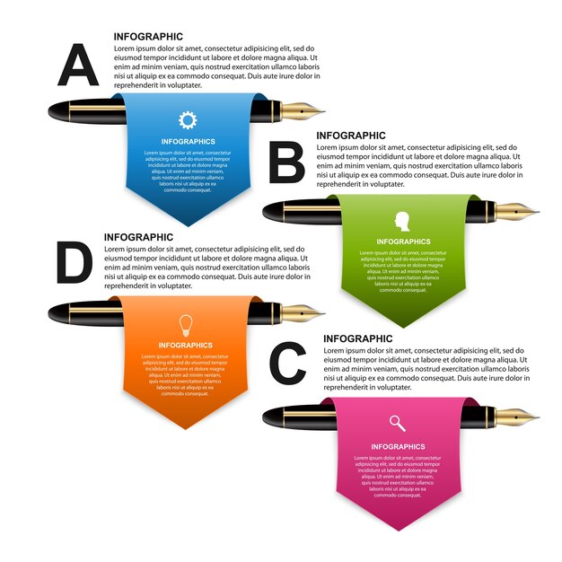 Modelo de design de infográfico de negócios.