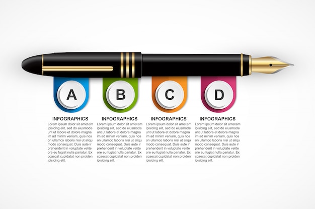 Modelo de design de infográfico de negócios.