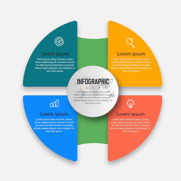 Modelo de design de infográfico