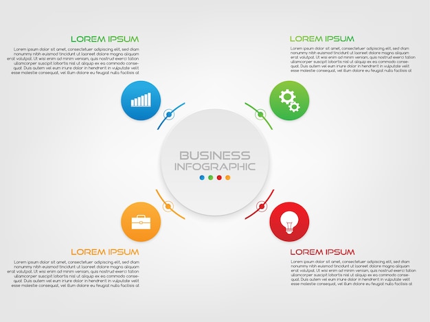 Modelo de design de infográfico.