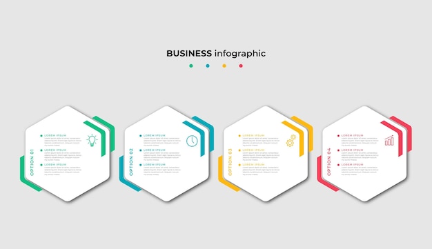 Modelo de design de infográficos de cronograma de etapas