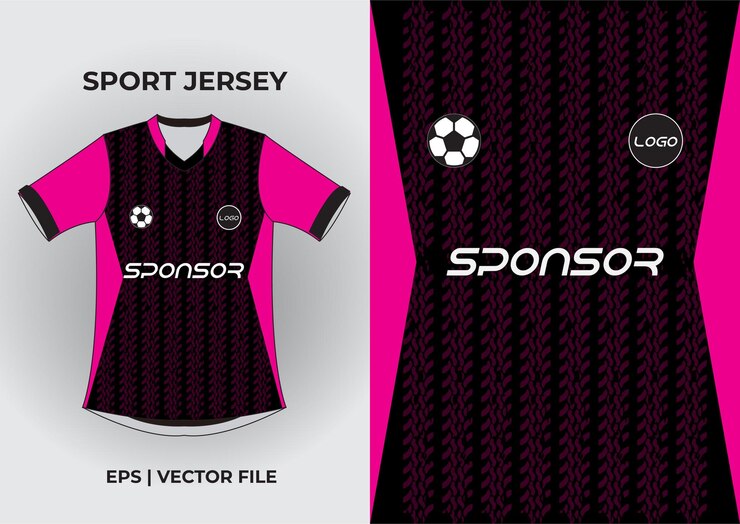 Vetor modelo de design de jersey para sublimação