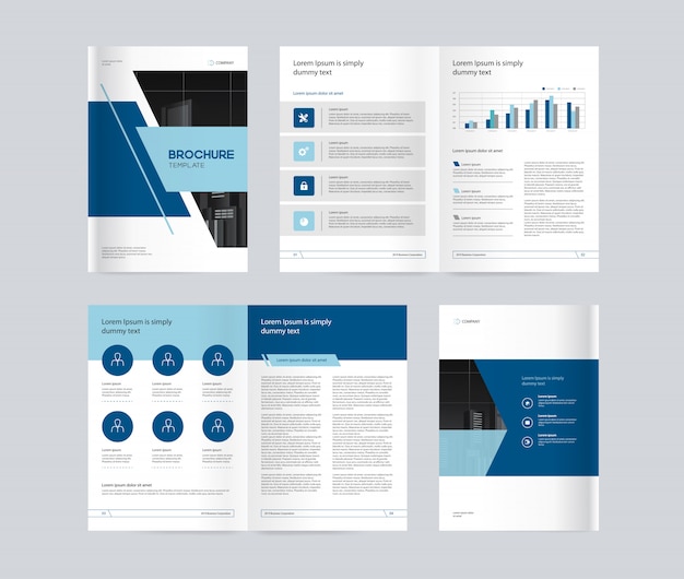 modelo de design de layout com capa de página