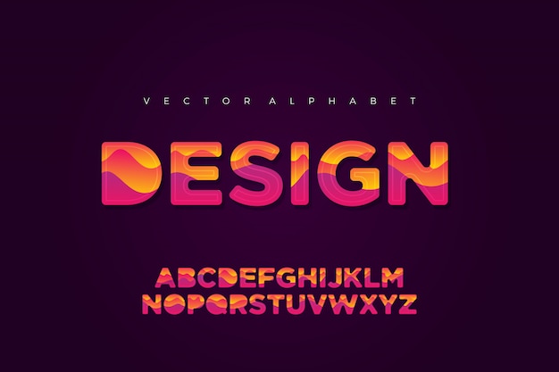 Vetor modelo de design de letra do alfabeto