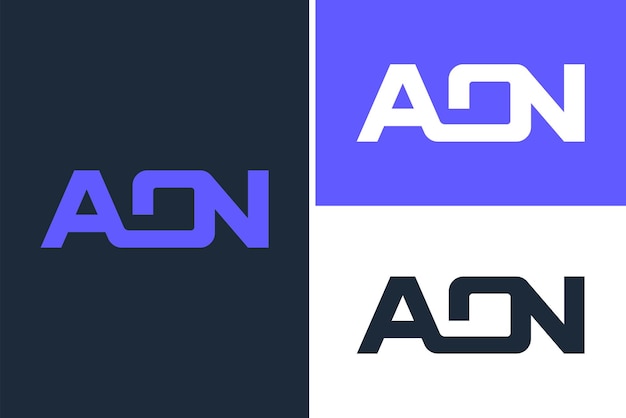 Modelo de design de logotipo aon lettere