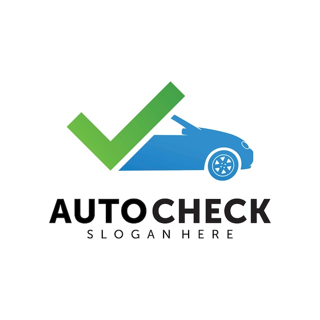 Modelo de design de logotipo Auto Check