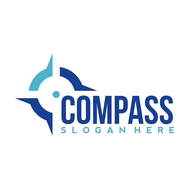 Modelo de design de logotipo compass