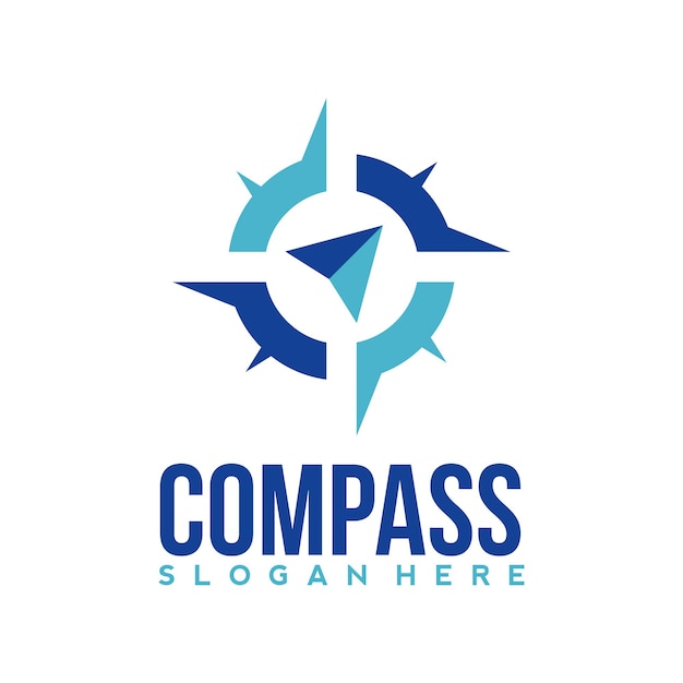 Modelo de design de logotipo compass