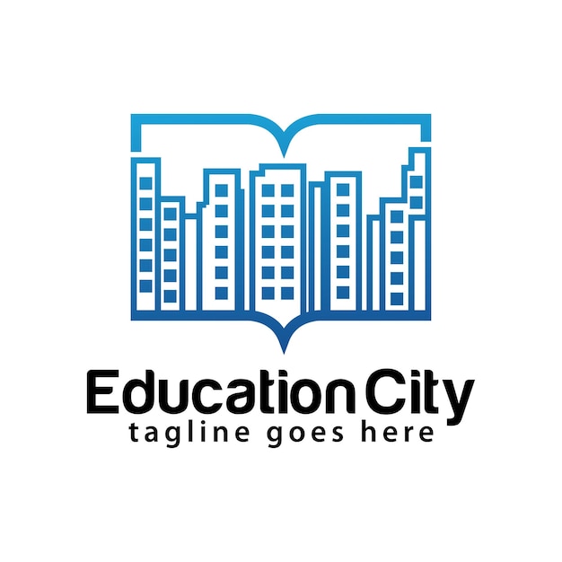 Modelo de design de logotipo da cidade educacional