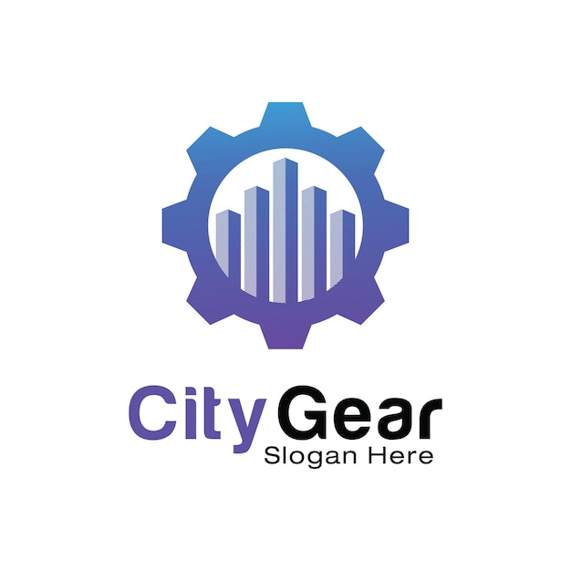 Modelo de design de logotipo da city gear