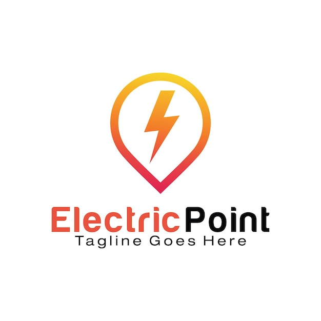 Modelo de design de logotipo da electric point