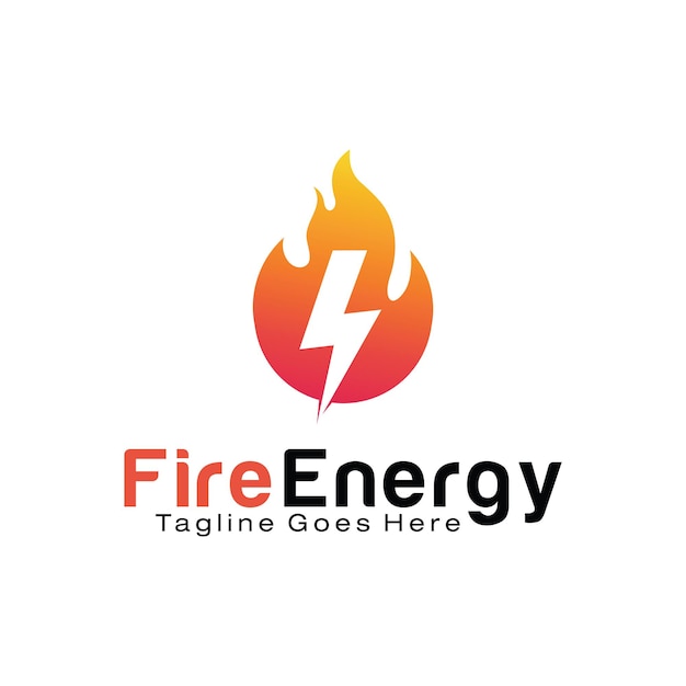 Modelo de design de logotipo da fire energy