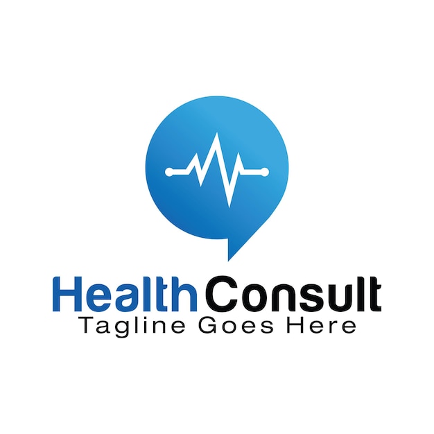 Modelo de design de logotipo da health consult