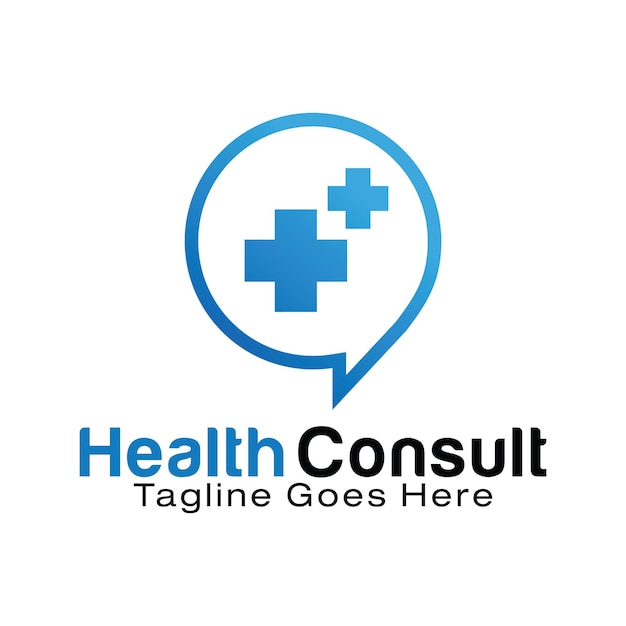 Modelo de design de logotipo da health consult