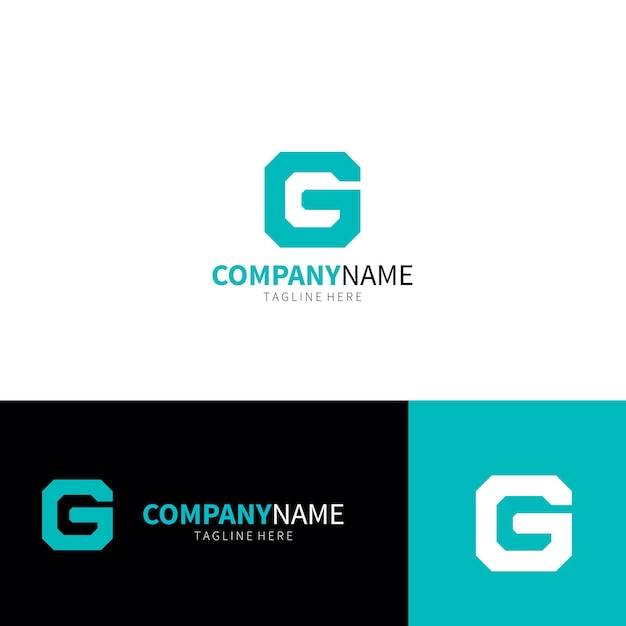 Modelo de design de logotipo da letra G