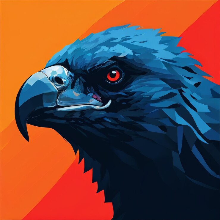 Vetor modelo de design de logotipo de águia criativa abstrata