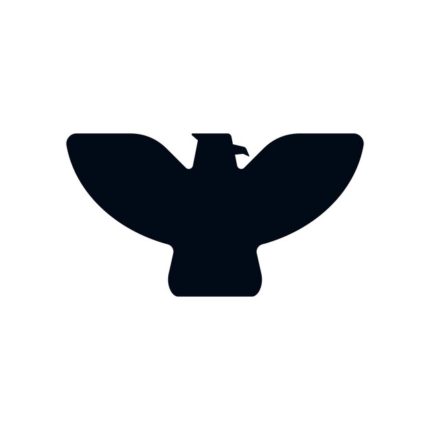 Modelo de design de logotipo de águia simples