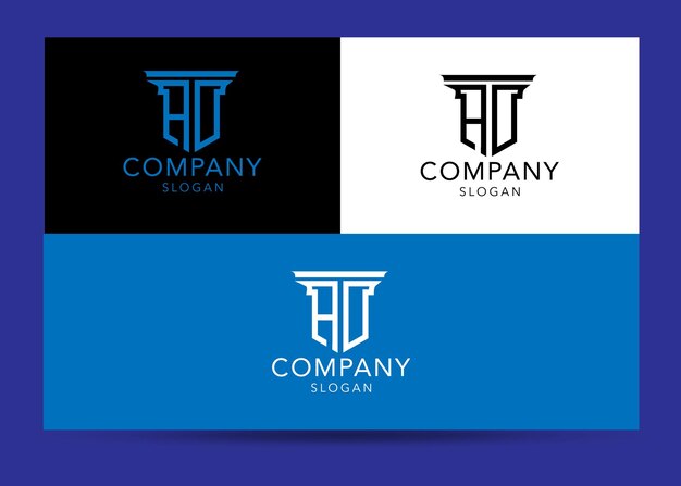 Modelo de design de logotipo de anúncio de carta inicial de monograma moderno
