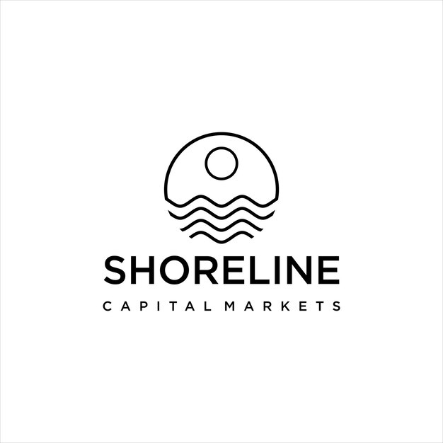 modelo de design de logotipo de arte de linha simples