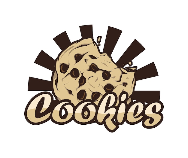 Vetor modelo de design de logotipo de biscoitos