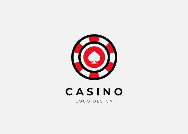 Vetor modelo de design de logotipo de casino poker