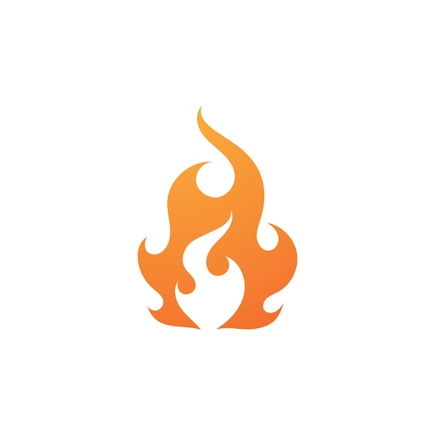 Vetor modelo de design de logotipo de chama de fogo