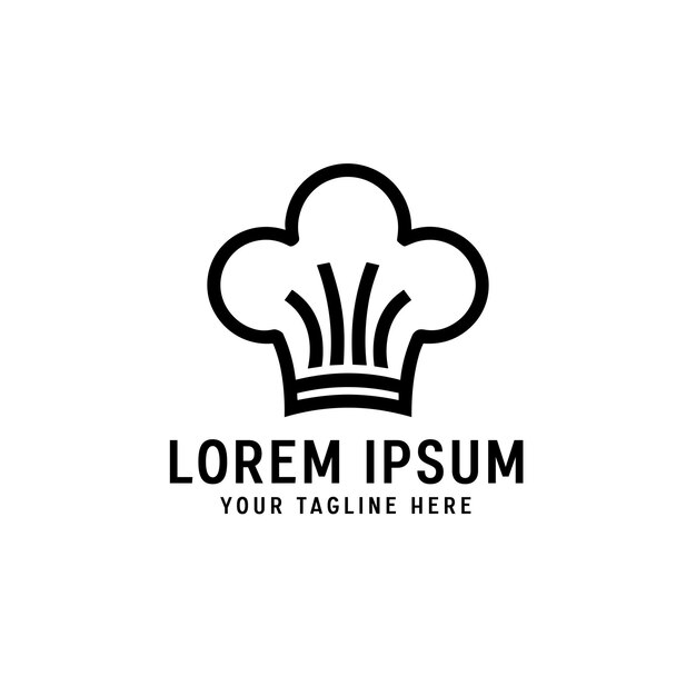 modelo de design de logotipo de chef de restaurante