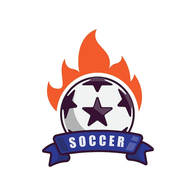 Vetor modelo de design de logotipo de clube de futebol