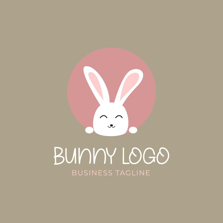 modelo de design de logotipo de coelho