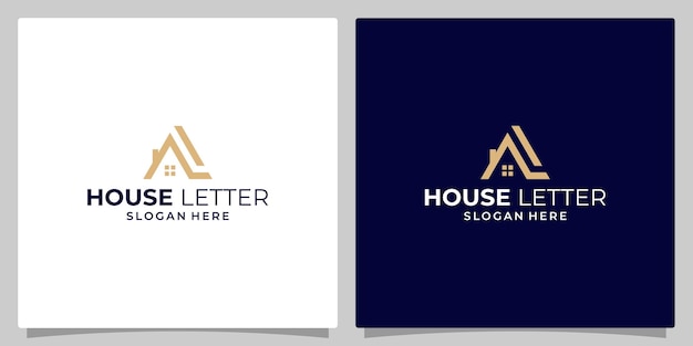 Vetor modelo de design de logotipo de construção de casa com ilustração em vetor de design gráfico de logotipo de letras iniciais a e l ícone de símbolo criativo