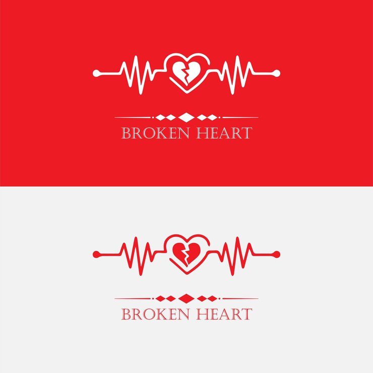 Vetor modelo de design de logotipo de coração