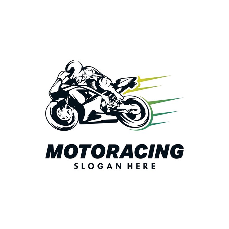 Modelo de design de logotipo de corrida de automóveis