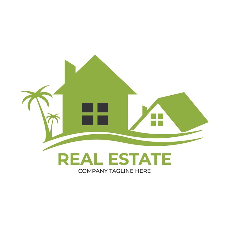 Vetor modelo de design de logotipo de empresa imobiliária