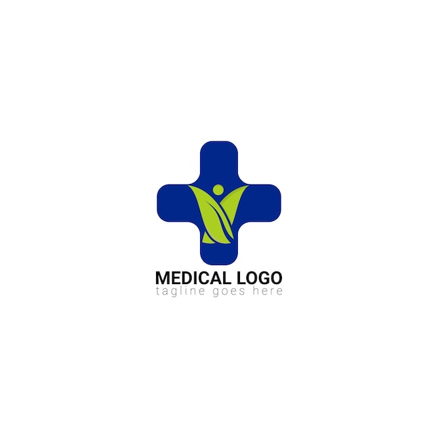 Modelo de design de logotipo de farmácia médica - ilustrador vetorial