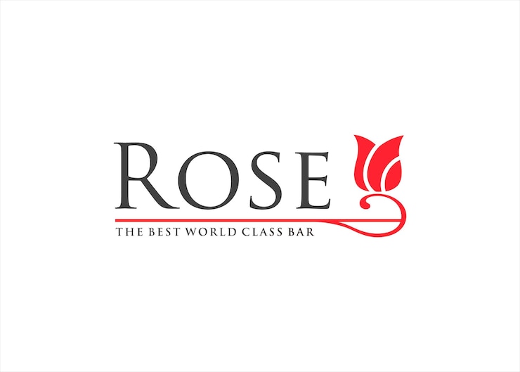Vetor modelo de design de logotipo de flor rosa