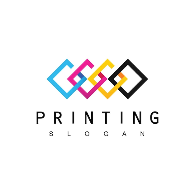 Modelo de design de logotipo de impressão digital