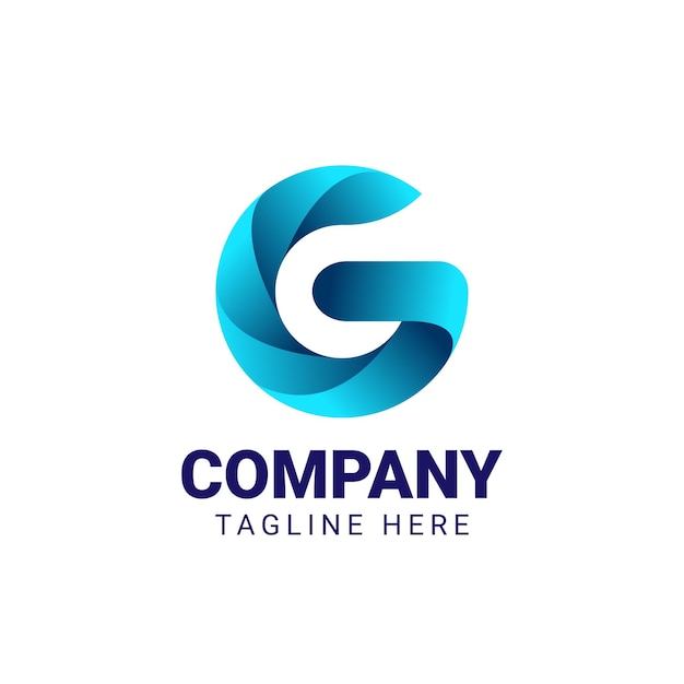 Modelo de Design de Logotipo de Letra Abstrata G