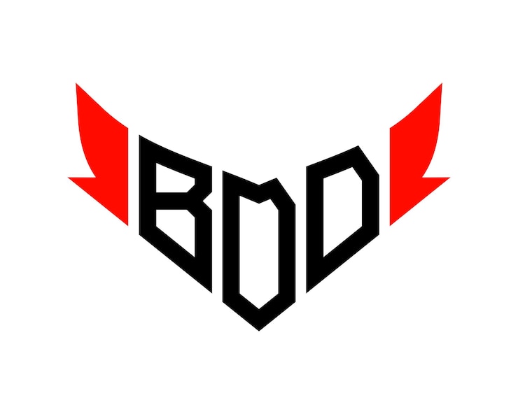 Vetor modelo de design de logotipo de letra bdd